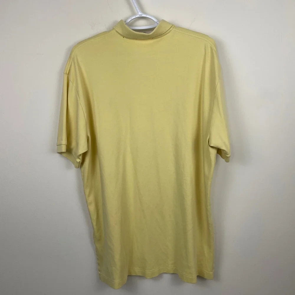 Polo Ralph Lauren Mens Large Yellow Short Sleeve‎ Cotton Polo Shirt Pony Logo